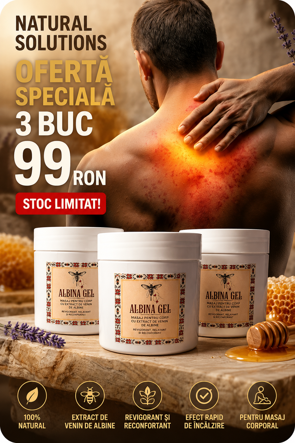 Cremă-Gel cu Efect Botox-like și Venin de Albine